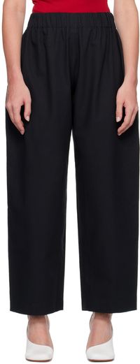 SELASI Black Elasticized Trousers