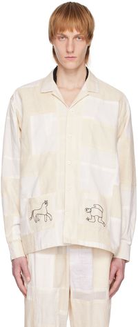 HARAGO Beige Embroidered Jacket