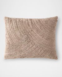 Foil Printed and Textured Decorative Pillow, 16" x 20"