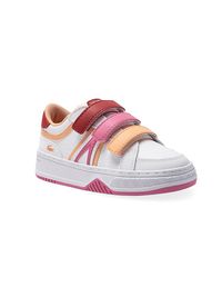 Baby Boy's Low-Top Strap Sneakers - White Red - Size 4 (Baby)
