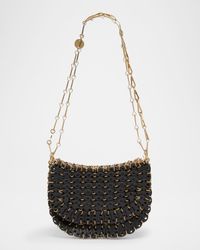 Sac a Main Disc-Link Leather Shoulder Bag