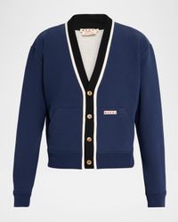 Men's Stripe-Trim Cardigan