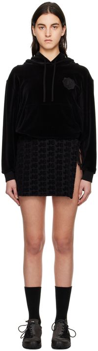 J6 Black Jacquard Minidress