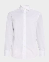 Men's Spread Collar Cotton Sport Shirt