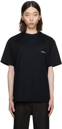WOOYOUNGMI Black Square Label T-Shirt