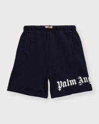 Boy's Logo-Print Sweat Shorts, Size 4-10