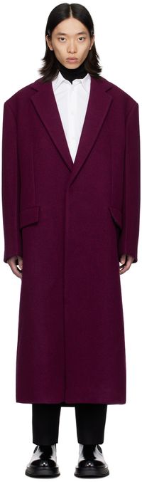 Jil Sander Pink Wool Coat