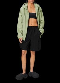 Rains - Imperméable droit col montant à capuche - Taille XL - Vert