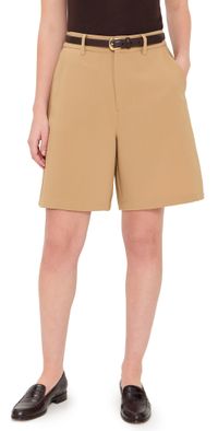 WAYF Wide Leg Shorts Khaki XS
