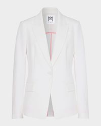 Avery Single-Button Cady Blazer
