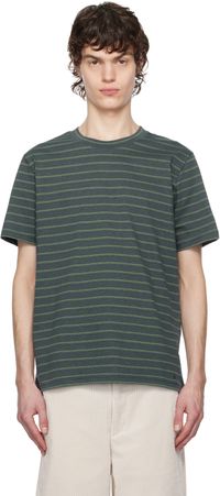 A.P.C. T-shirt Aymeric bleu et vert