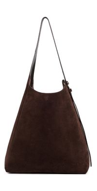 Tory Burch Romy Suede Hobo Bag Dark Cocoa One Size
