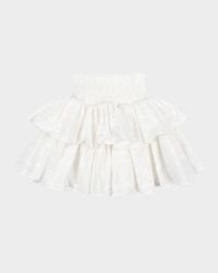 Lacey Smock Tiered Skirt, Size 9M-10