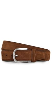 Anderson's Suede Belt Medium Brown M3 34