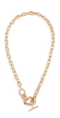 rabanne XL Link Pendant Necklace Gold One Size