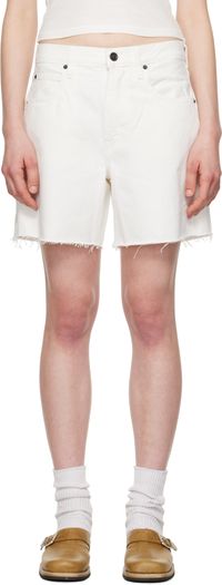 SLVRLAKE Short Sienna blanc en denim