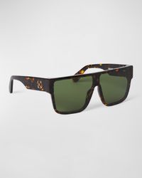 Men's Syracuse Acetate Shield Sunglasses
