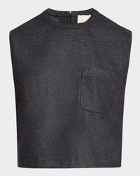 Wool Flannel Muscle Tee