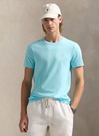 Polo Ralph Lauren - Tee-shirt col rond en coton - Taille XL - Bleu