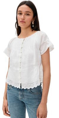 POSSE Grace Blouse Vintage White L