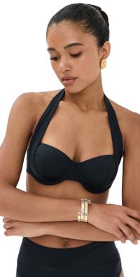 STAUD Electra Bikini Top Black L