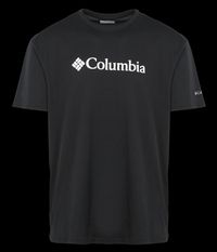 Columbia - Tee-shirt col rond sérigraphié en coton - Taille XL - Noir