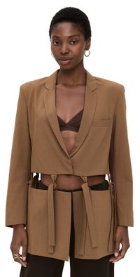 MEIMEIJ Cutout Blazer Sigaro 44