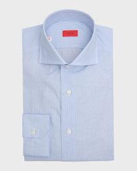 Men's Cotton Micro-Check Dress Shirt