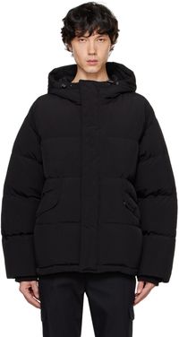 Dunst Blouson noir rembourré en duvet à capuche