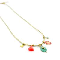 L'atelier Des Dames - Collier cordon grigris - carla - Taille Unique - Doré