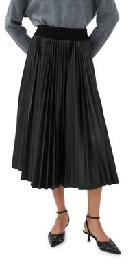 SIMKHAI Kezia Midi Skirt Black L