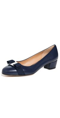 FERRAGAMO Vara Soft Pumps Midnight 10