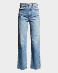 London High-Rise Straight-Leg Jeans