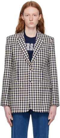 AMI Paris Navy Vented Blazer