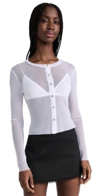 Only Hearts Tulle Cardigan White P/S