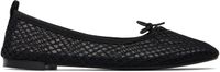 Repetto Black Garence Transparent Rubber Sole Ballerina Flats