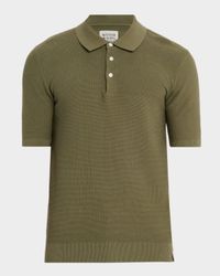 Men's Structure-Knit Polo Shirt