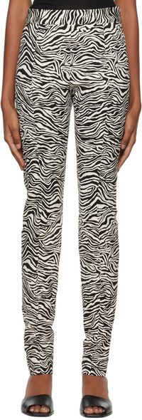 Proenza Schouler Black & White Proenza Schouler White Label Zebra Trousers