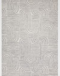 Juno Hand-Tufted Gray/Ivory Rug, 9' x 12'