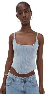 Lioness Capri Corset Light Denim M
