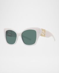 4G Liquid Square Plastic & Nylon Sunglasses