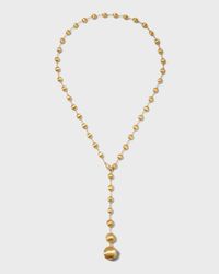 Africa 18k Diamond Lariat Necklace