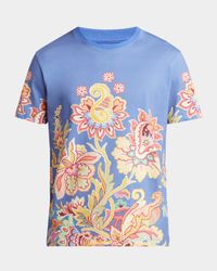 Men's Floral Graphic Crewneck T-Shirt