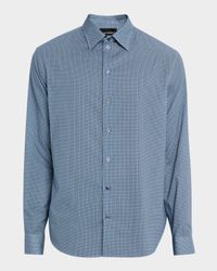Men's Cotton Diagonal Wave Sport Shirt