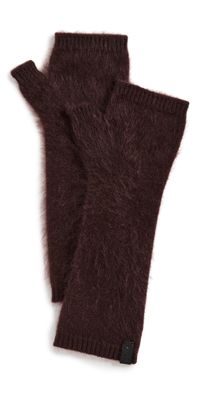 Vince Brushed Cashmere Arm Warmers Ivory One Size