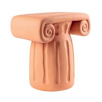 Seletti - Table d'appoint céramique - Taille Unique - Orange