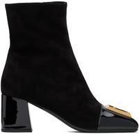 Balmain Bottes Edna noir en suède
