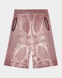 Men's P-Warky Waffle Knit Long Shorts