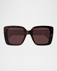Acetate Rectangle Sunglasses