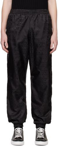 Moschino Black Jacquard Trousers